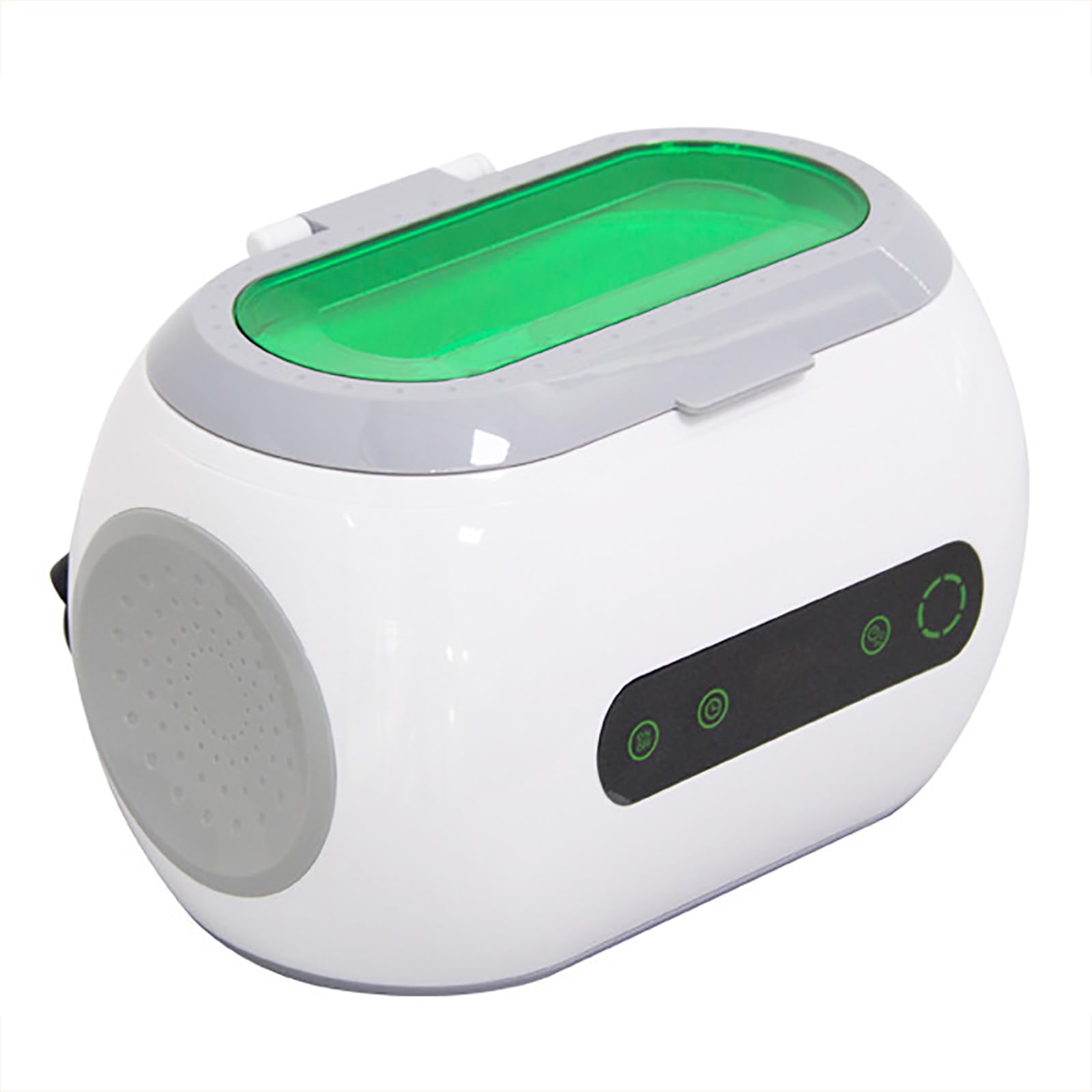 Limpiador ultrasónico de 35 W, 600 ml con temporizador digital y modo de desgasificación para joyas, monedas, gafas y dentaduras postizas
