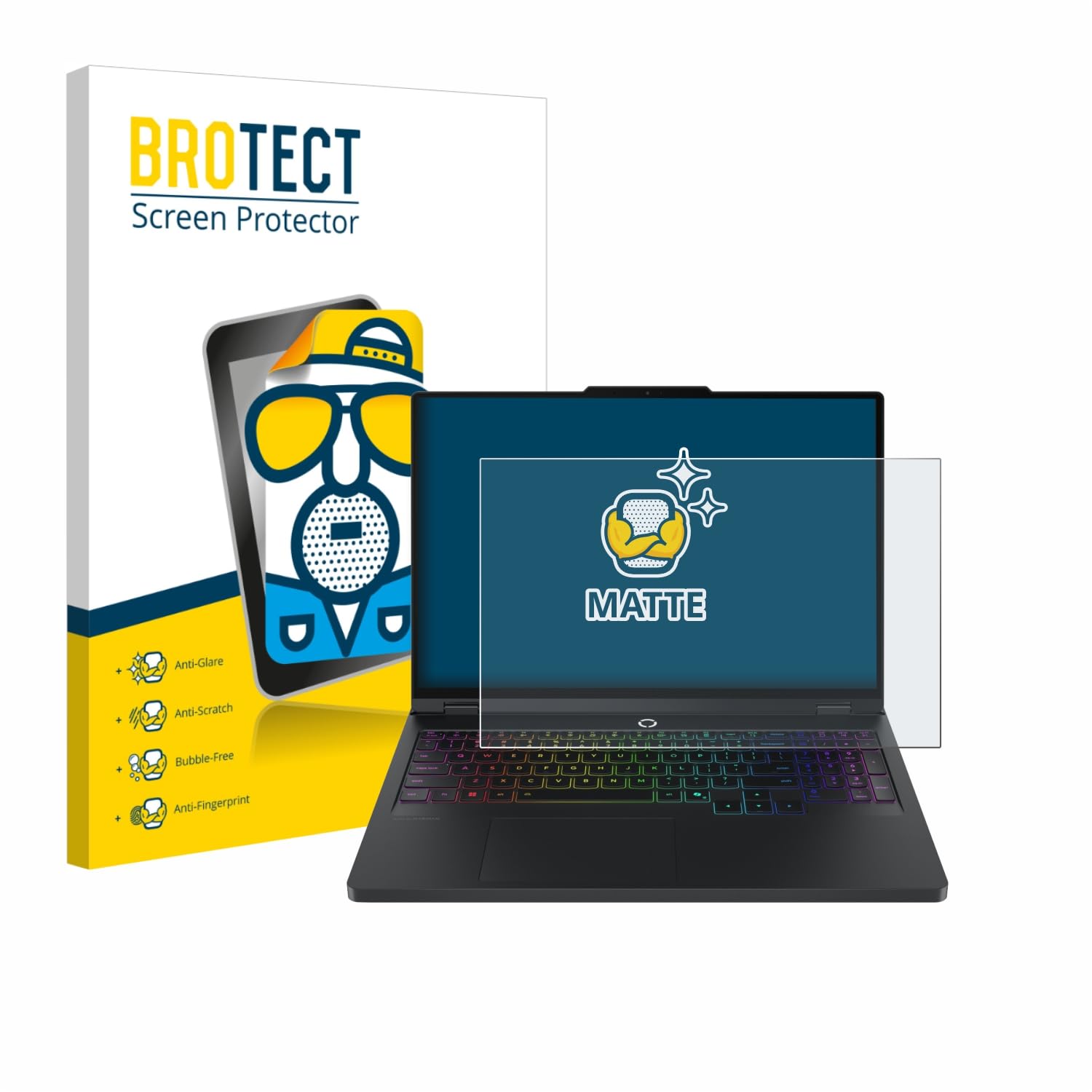 BROTECT Protector Pantalla Anti-Reflejos para Lenovo Legion Pro 5 Gen 10 16" Película Mate Anti-Huellas