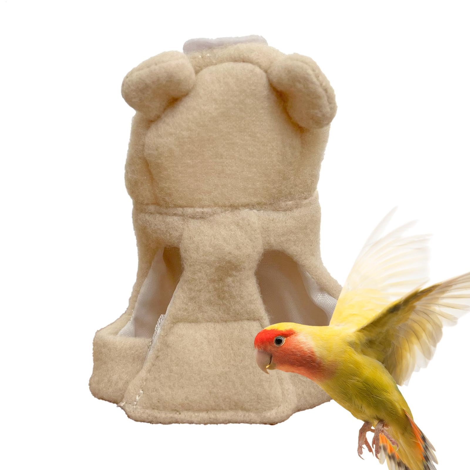 Rrlihjgu Parrot Clothes For Birds | Cute Bear Shape Bird Costume Parrot Cloth - Parrot Cloak, Multi-purpose Bird Clothes, Parrot Cosplay Prop For Mynas, Rosellas, Lovebirds, Budgies