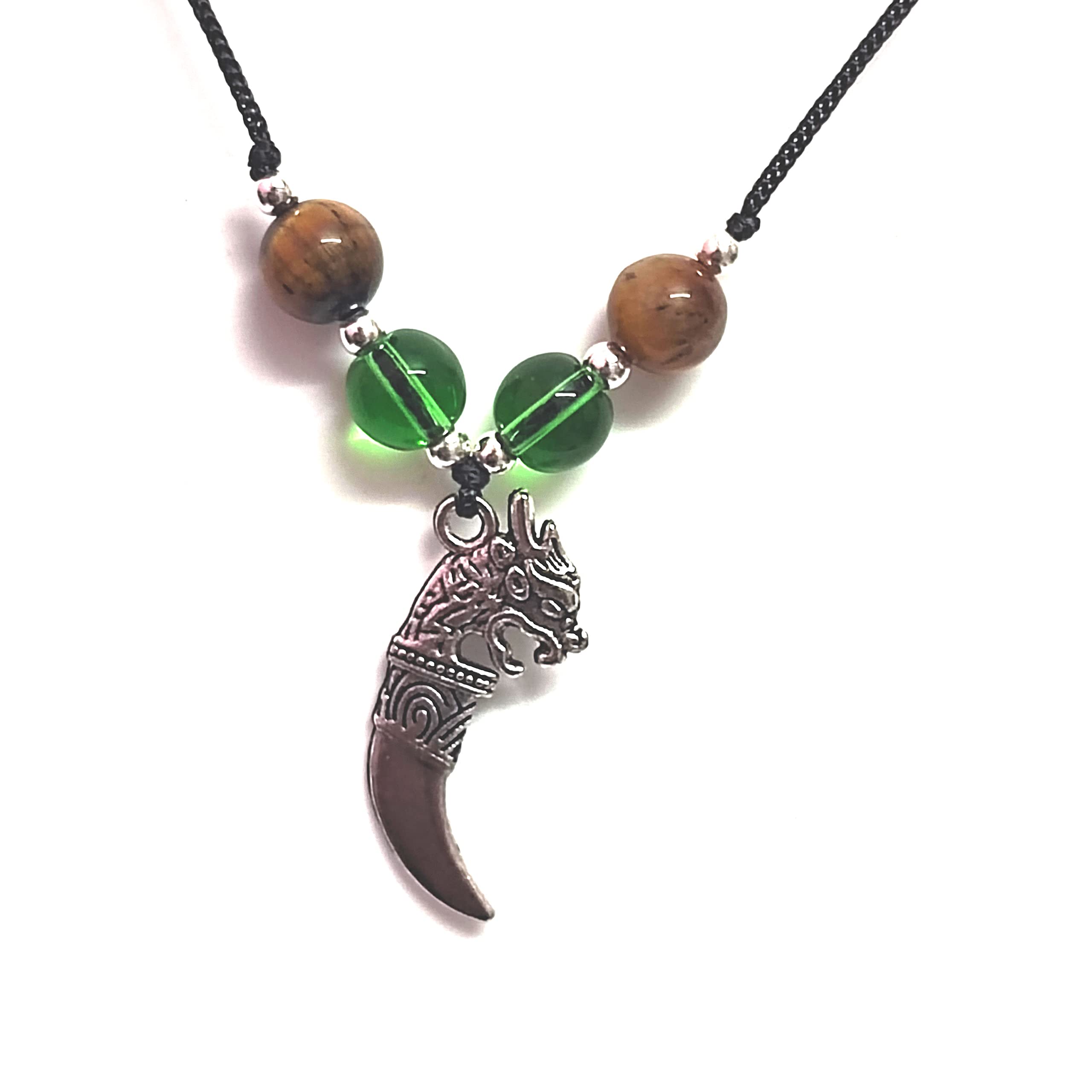 Feng Shui Evil Eye Dragon Tooth Protection and Good Luck Multi colour Pendant For Men And Women-image-28