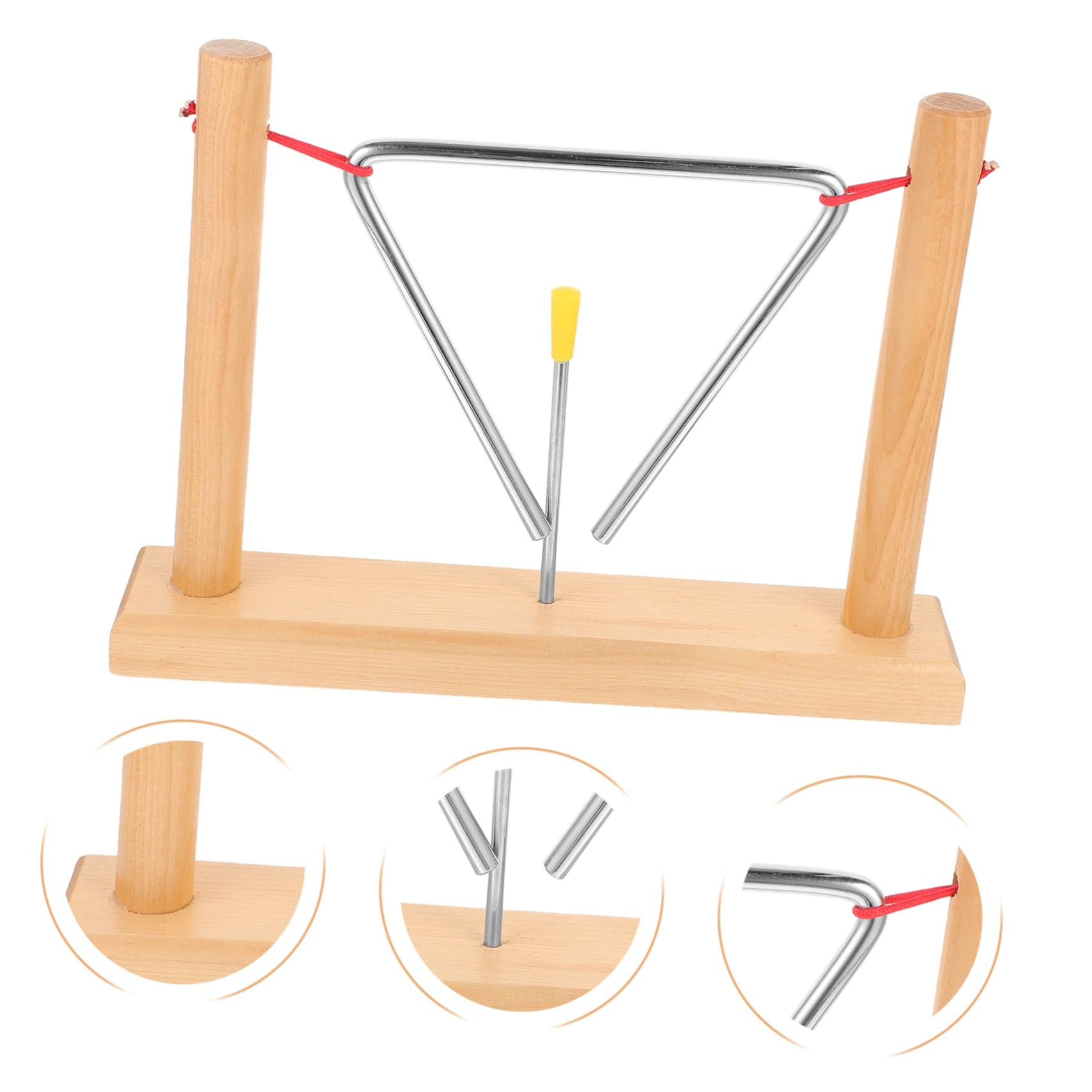 UPKOCH Instrumento Musical Triangular Percusión de Campana Triangular de Metal Juguete Educativo para Niños Y Niñas