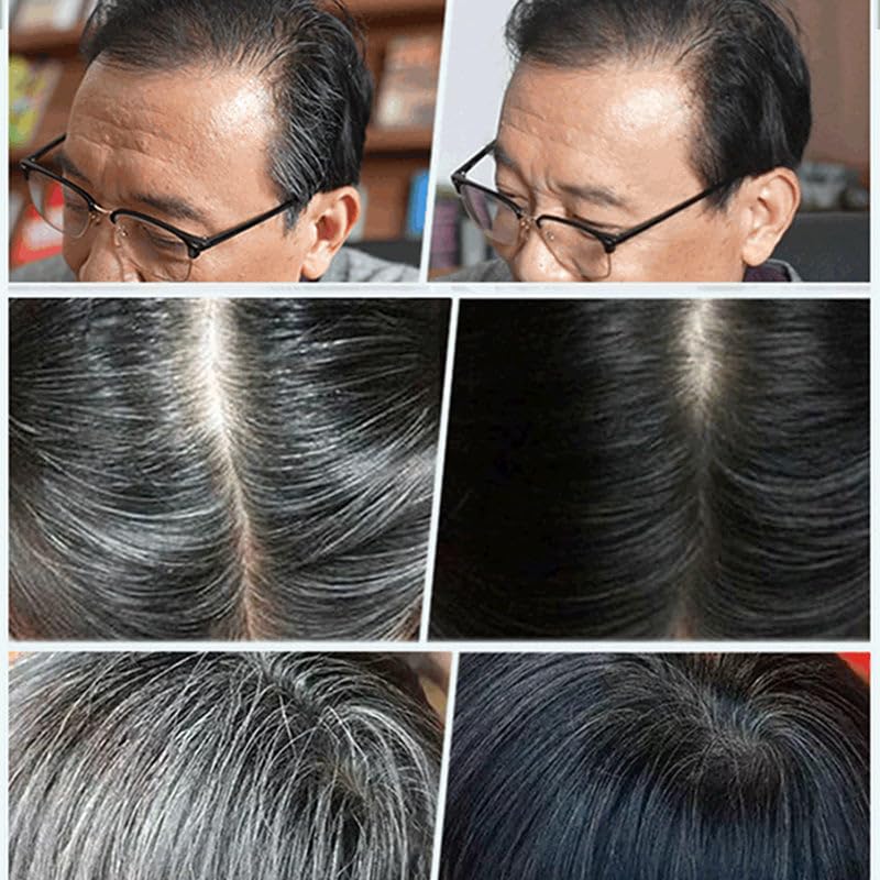 Miniatura 2 de Extracto de plantas con esencia de tinte para el cabello, crema de teñido de frutas negras sin amoníaco con peine, crema de tinte orgánico para el