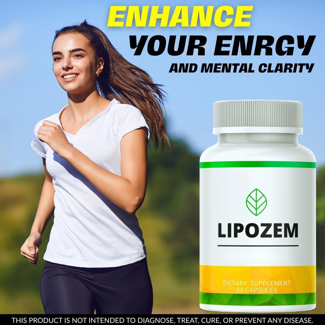 Générique Capsules lipo-zems, supplément de Formule avancée Lipozem, sans Gluten, ingrédients 100% naturels, capsulas pour Femmes et Hommes (60 Capsules),One Size