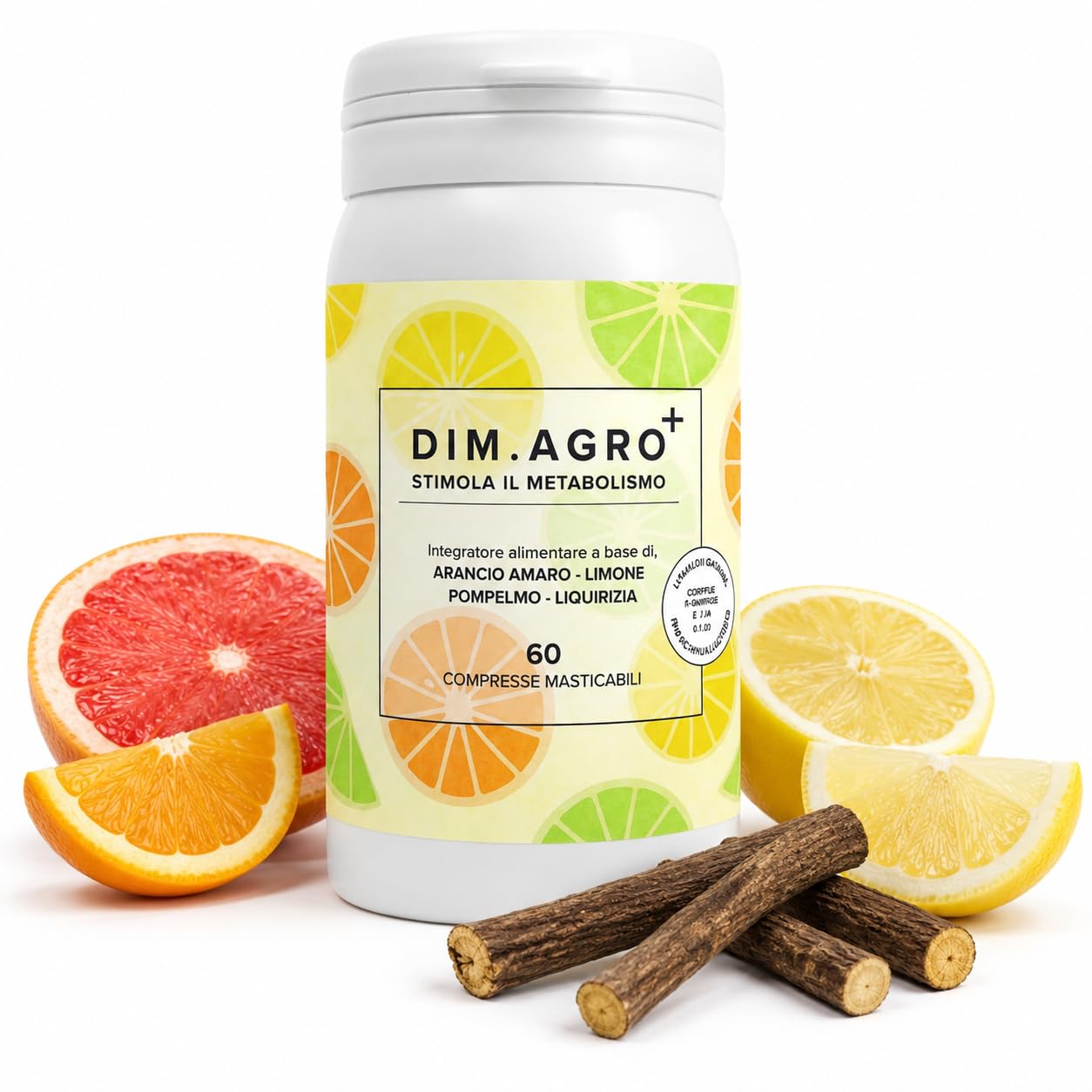 DimAgro Integratore Alimentare Compresse Masticabili, 60 Compresse | Estratti Vegetali