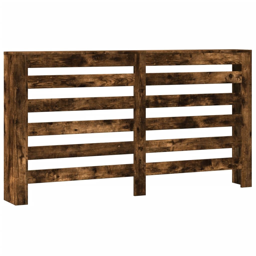vidaXL Radiator Cover Smoked Oak 149 x 20 x 82 cm Engineered Wood