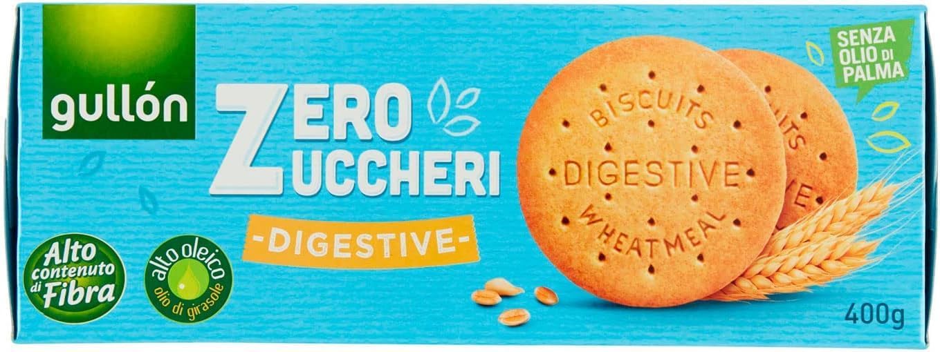 Italian Gourmet Bundle Biscuits Digestifs Sans Sucres 15 x 400 g + Italian Gourmet Polpa 400 g, biscuits riches en fibres sans huile de palme, biscuits type digestive à l’huile de tournesol oléique