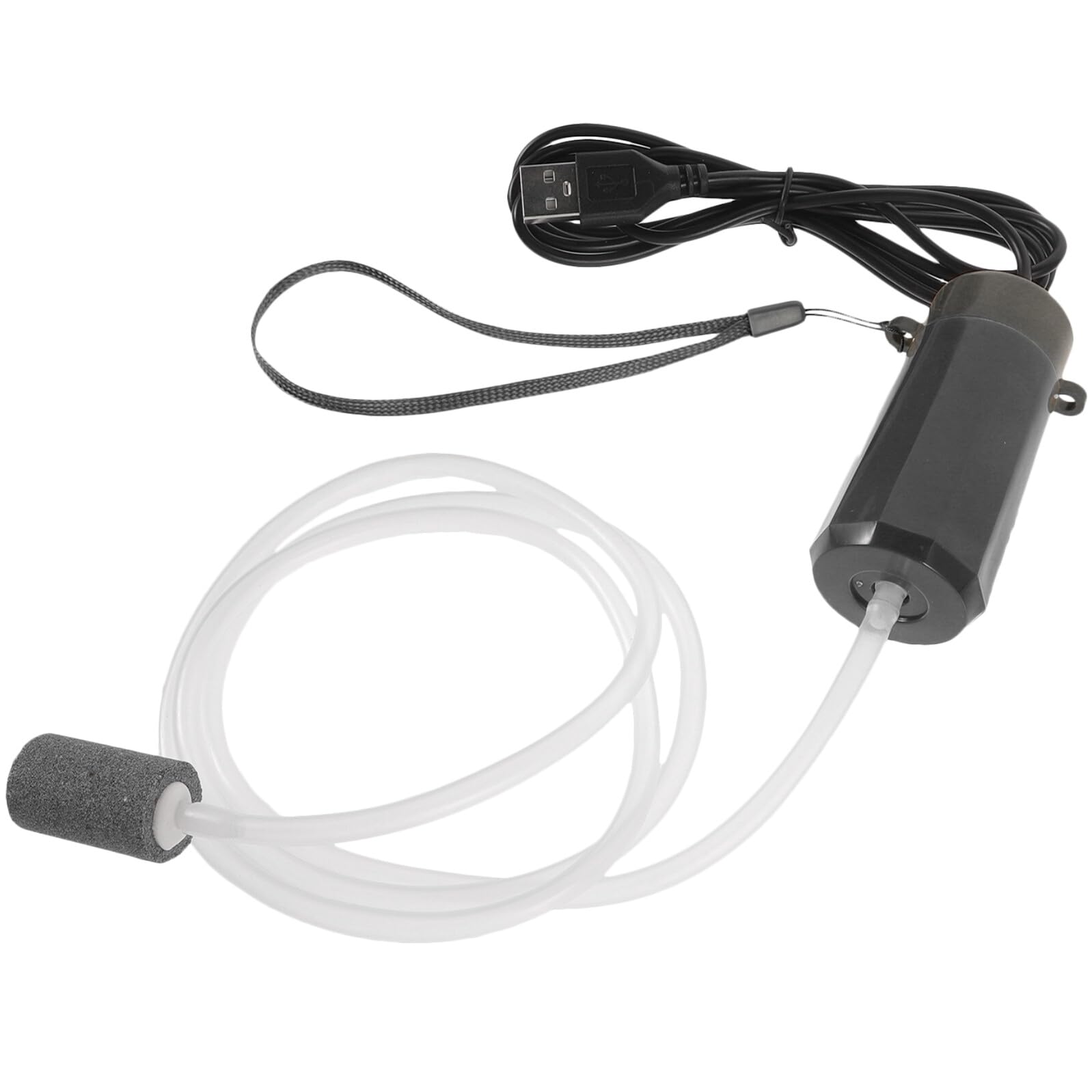 ibasenice Portable USB Fish Tank Oxygen Pump Quiet Silent Aquarium Air Pump with High Oxygenation for Betta and
