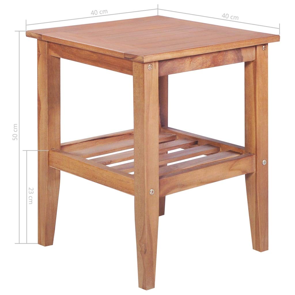 vidaXL Ensemble de Bistro de Jardin 3 pcs Teck Solide, Ensemble d'extérieur, Meuble d'extérieur, Tables et chaises, mobilier d'extérieur