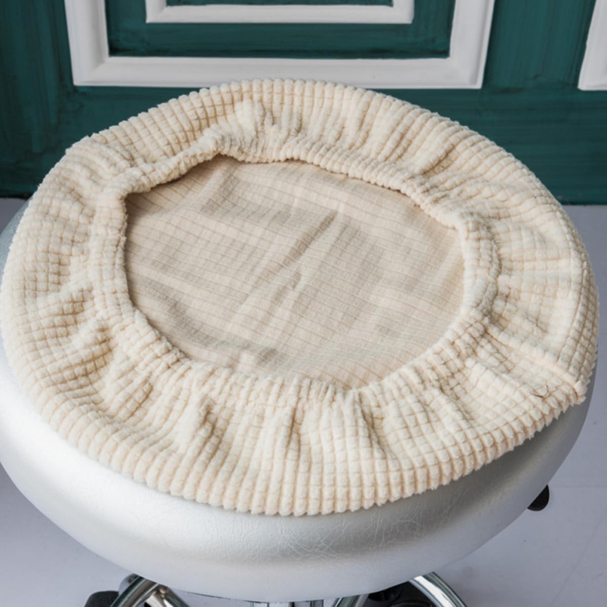 Stool Cover Stretch Spandex Removable Protective Seat