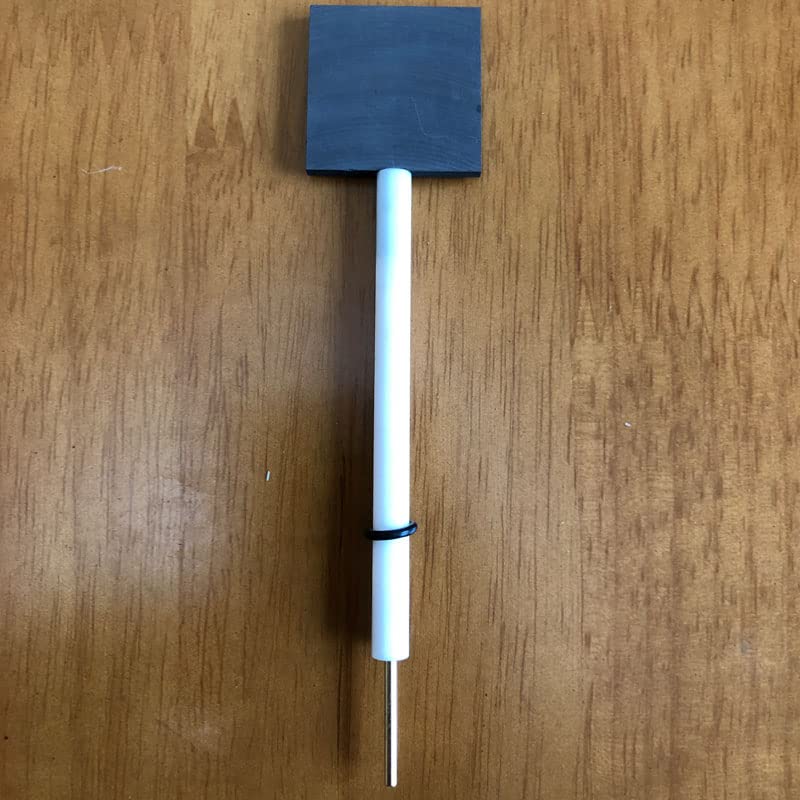 Placa de electrodo de grafito de alta pureza con varilla integrada de 35x35x3mm 1