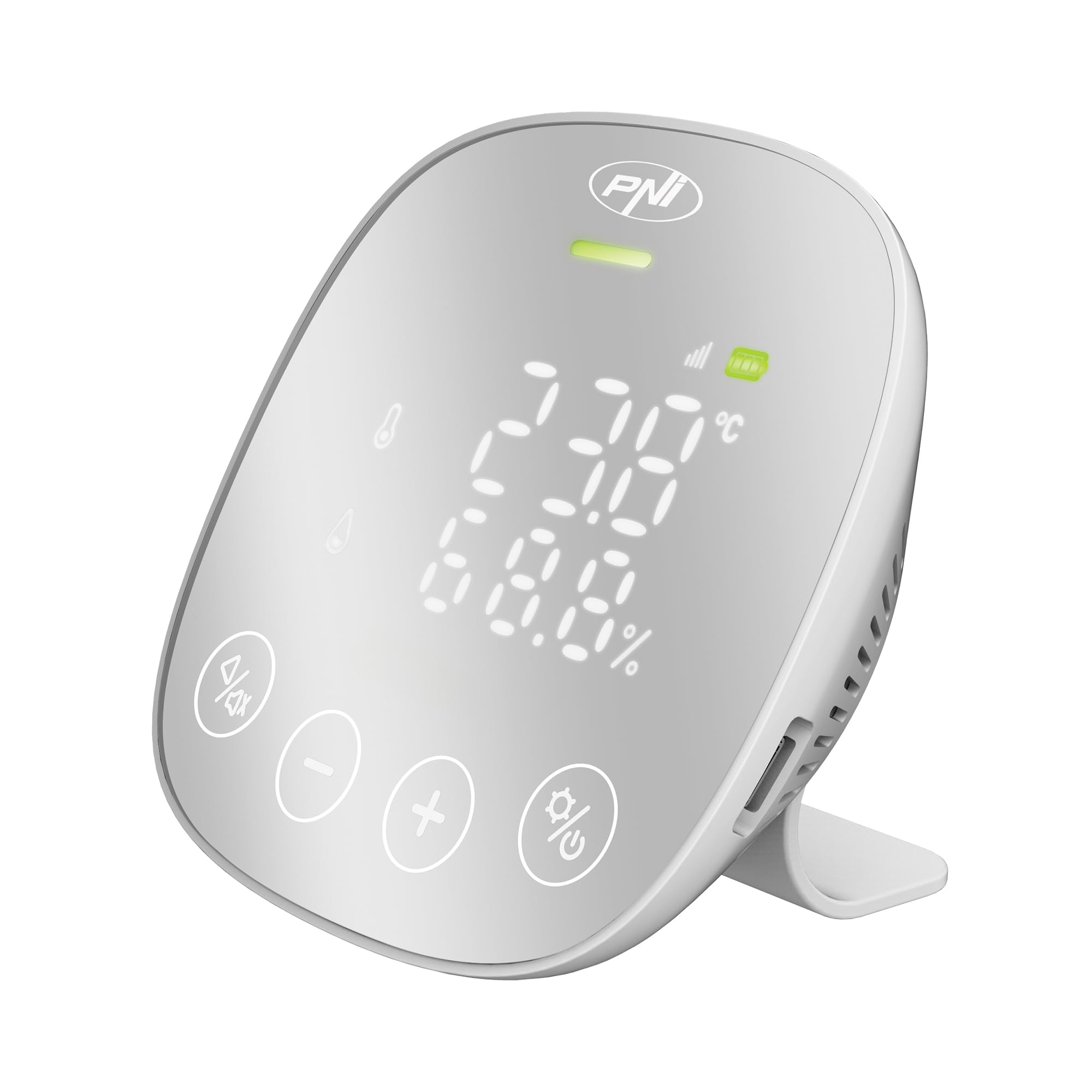 PNI SafeHouse HS291 CO2-Sensor mit WLAN, Tuya Smart App, Temperatur, Luftfeuchtigkeit, Alarm