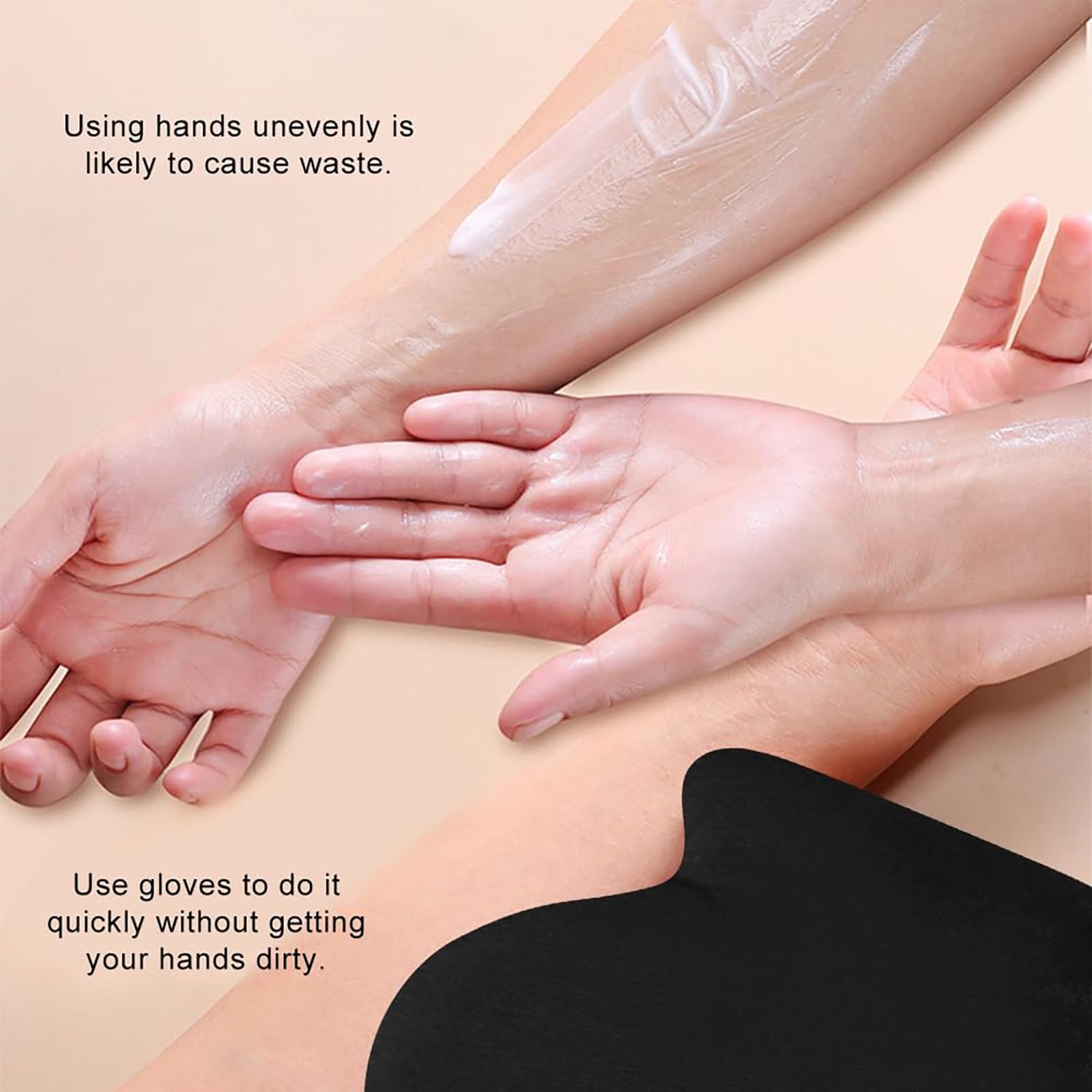 2Pcs Lotion Applicator for Back, Tanning Mitt and Body Brush for Tan Set, Self Tanning Application Kit for Even Coverage, Ideal for Fake Tan Mitt Applications Before Special Events or Regular Skincare 2