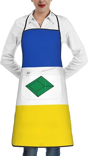 Flag of Muzo (Boyacá) Apron Waterproof With Pockets Bib Kitchen Cooking Aprons Chef Apron For Men Women