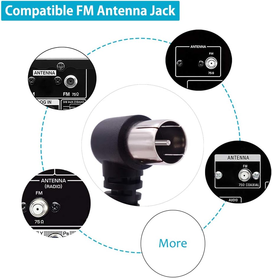 Popular Fancasee Indoor FM Antenna 75 Ohm Y-Shape Dipole Antenna F Male Plug Jack Connector Adapter Coax Coaxial Cable FM Radio Antenna for AV Stereo Receiver Home Theater Cheap Fancasee Indoor FM Antenna 75 Ohm Y-Shape Dipole Antenna F Male Plug Jack Connector Adapter Coax Coaxial Cable FM Radio Antenna for AV Stereo Receiver Home Theater