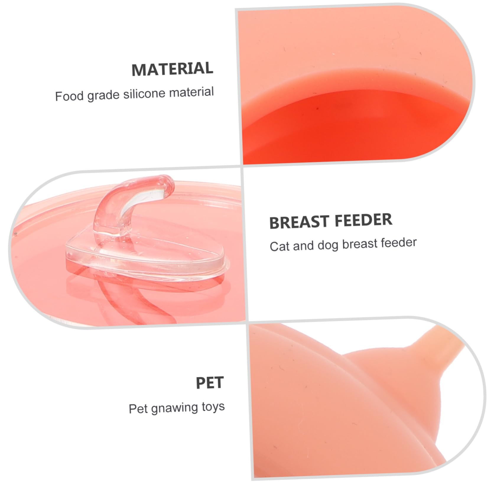 Biberon per Cuccioli e Gattini in Silicone, Rosa, Facile da Pulire, 1 Tettarella, per L’Allattamento dei Piccoli Animali | Facile da Pulire, per Piccoli Animali Domestici, Accessorio per Alimentazione e Allattamento