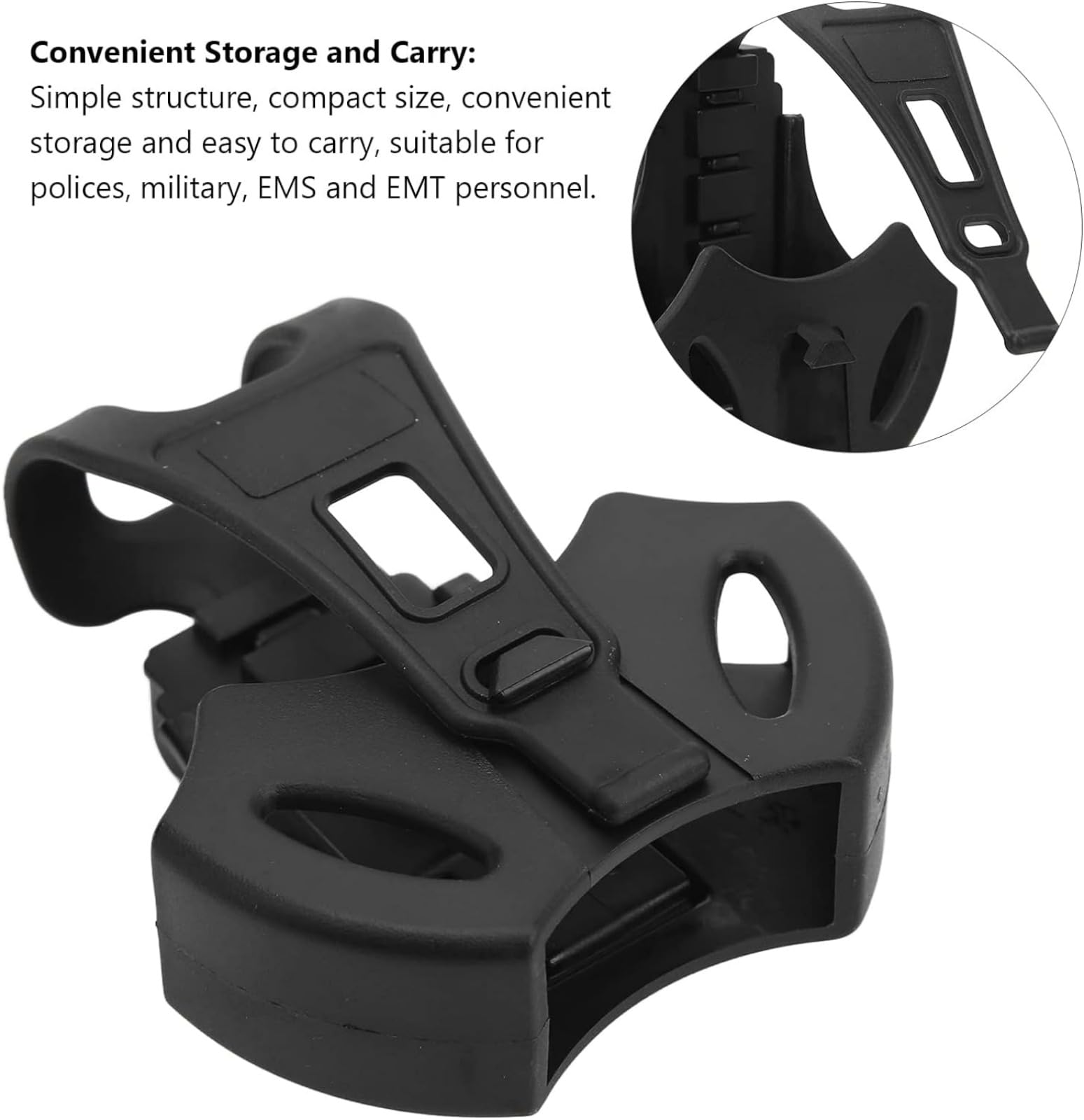 Funda para Esposas con Parte Superior Abierta, Funda táctica para Esposas,Clip para cinturón, Funda de grilletes de policía, Funda para Esposas, cinturón de,Funda táctica para Chaleco táctico
