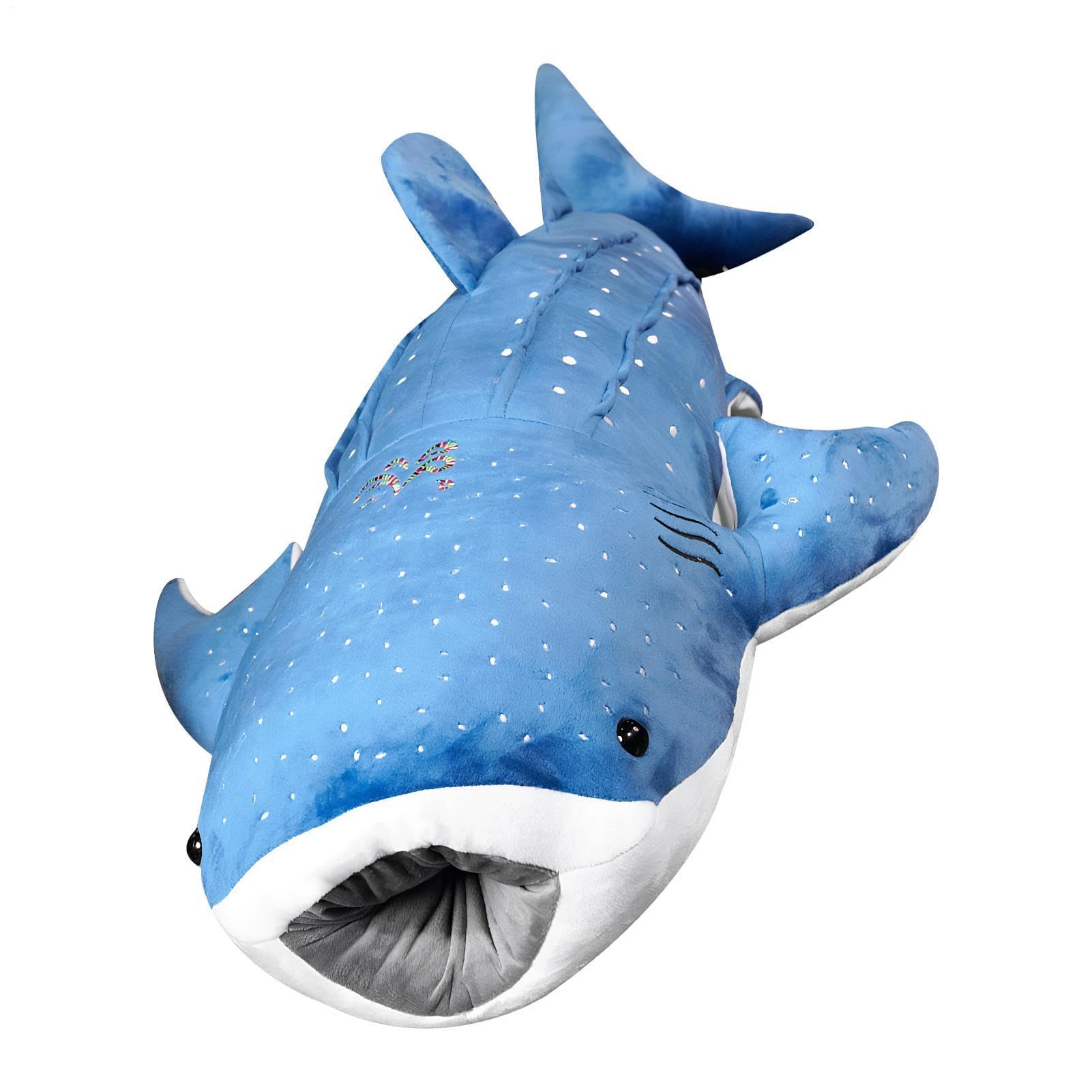 Whale Plush Toy, Soft Shark Stuffed Animal Pillow Creature Gift