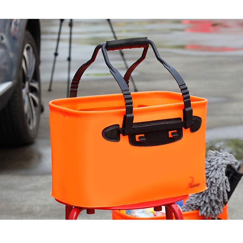 14L Multi-Fonction Grande Capacité Pliant en Plein Air, Seau De Voiture Fournitures De Lavage De Voiture Camping À Pied