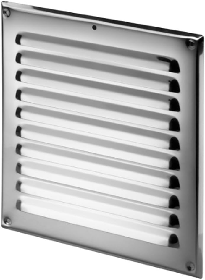 Metal Antique Silver Air Vent Grille 250mm x 250mm with Fly Screen/Mesh/Net Ventilation Cover MTA8ANSR, 25 x 25 - Image 5