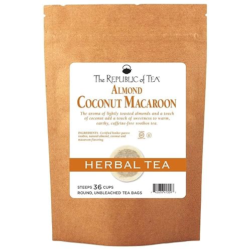 Vista 18 de The Republic of Tea – Recarga de bolsitas de té de chocolate con coco y cocoa, bajo en cafeína, 36 porciones