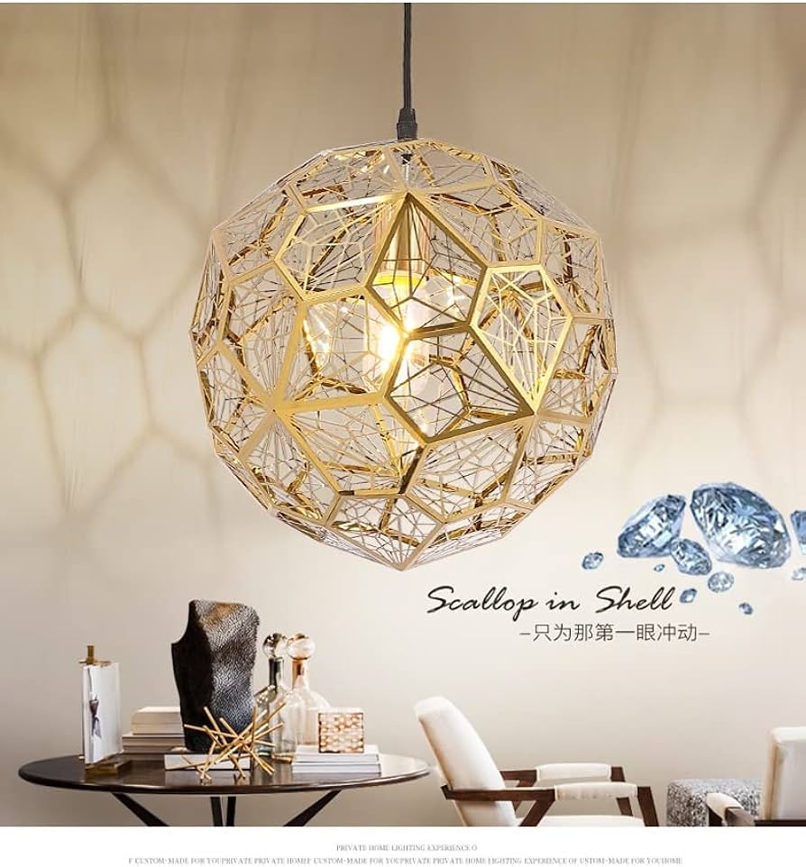 シングルヘッドシャンデリアダイヤモンドボール型ペンダントライトシンプルなレストラン寝室、廊下、リビングルーム、ダイニングホームデコレーション用の吊り下げ式照明器具(クローム25cm)
