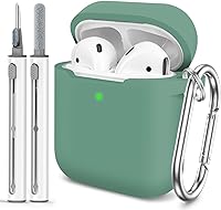 Vista 457 de Funda para AirPods Pro con kit de limpieza, funda de silicona suave para Apple AirPod Pro de 1ª/2ª generación, accesorios de funda AirPods Pro/Pro 2