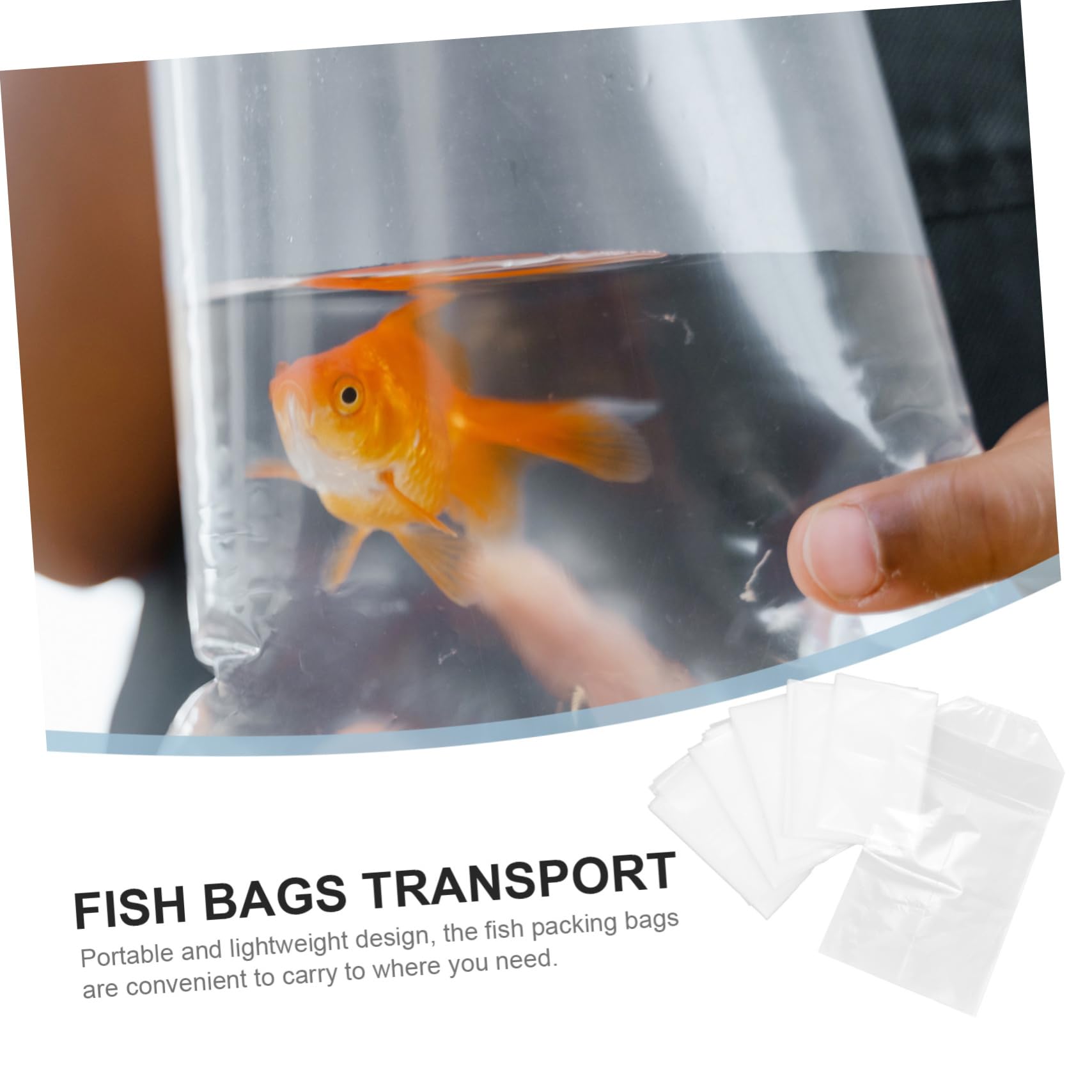 Amazon.co.jp: COHEALI 50個 ポリ輸送袋 漁袋 魚輸送コンテナ 鯉の輸送 