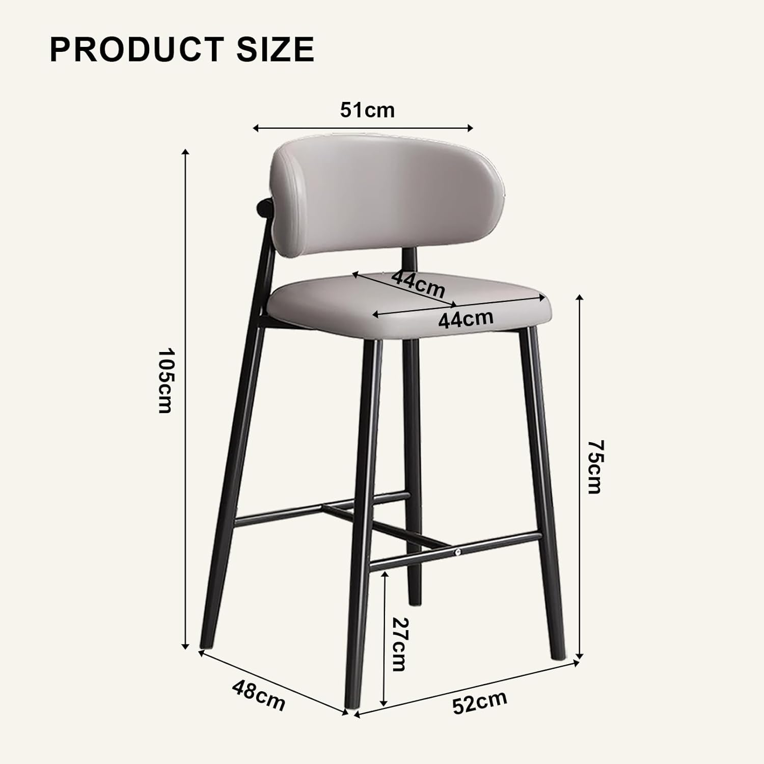 バースツール 回転式 4脚セット ミッドセンチュリーモダン バーチェア