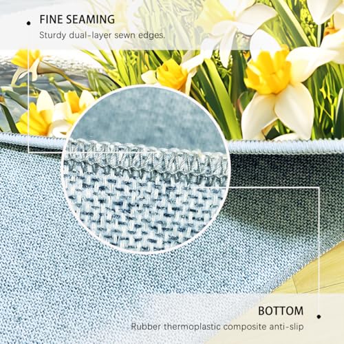 Tapis rond moderne 240cm tapis de sol de salon doux mince et lavable