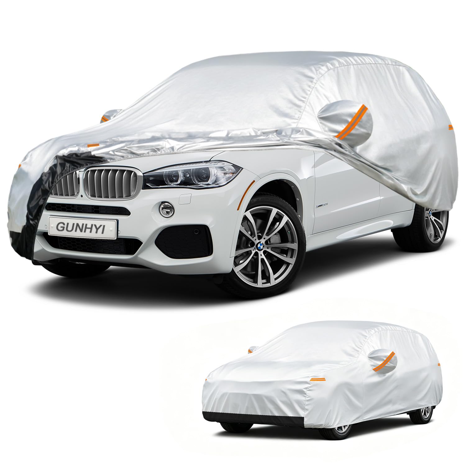 GUNHYI Waterproof SUV Car Cover Custom Fit BMW X5 (2007-2026) | All-Weather outdoor sun/rain/dust/snow protection, durable breathable Oxford fabric, soft paint-safe,cover for Automobiles.