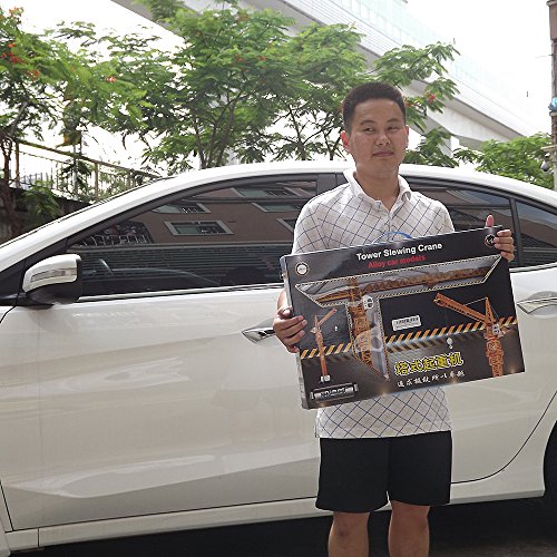 Tipmant Large Size Alloy Die-Cast Model Toy Diecast Tower Slewing Crane Truck Vehicle Miniature Car 1:50 Gift For Kids Height 20 Inch #TOP1