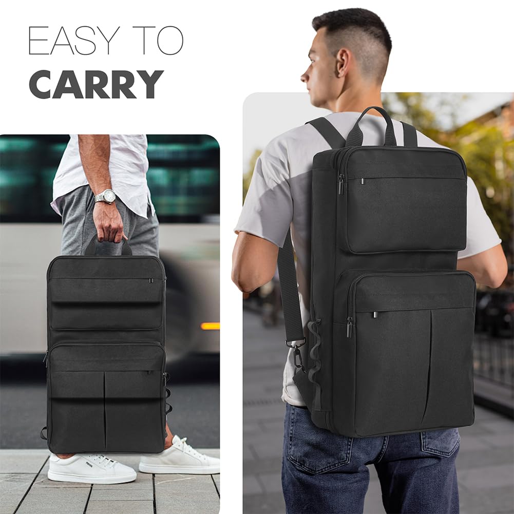 Mochila para DJ Pioneer DDJ-400, DDJ-FLX4 y Roland DJ-202 - Funda antiarañazos con correa ajustable - Bolsa de viaje para DJs, Black