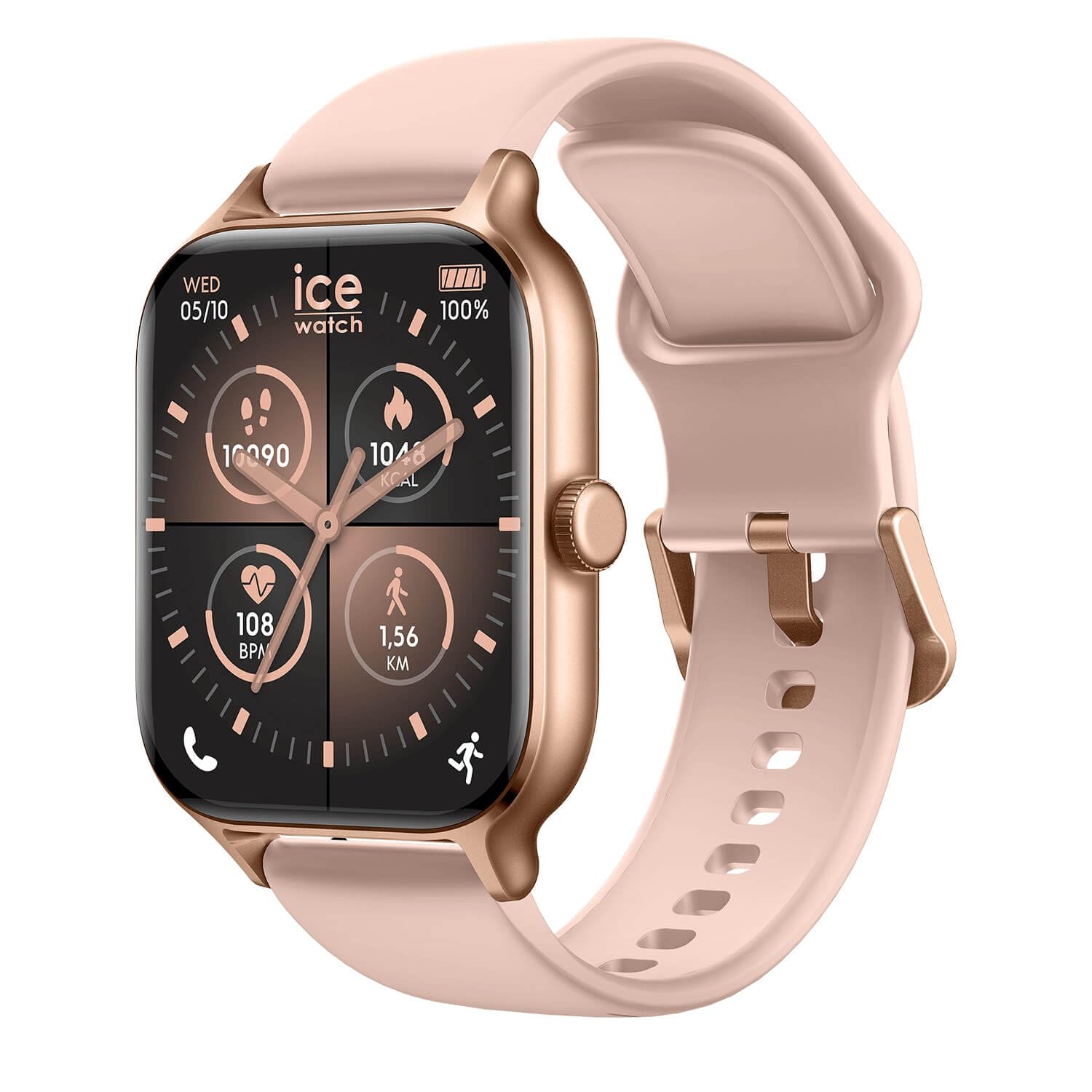 ICE-WATCH Ice fit RT 3.0 Rose-Gold Nude Damenuhr Silikonarmband 025280 1,97 Zoll