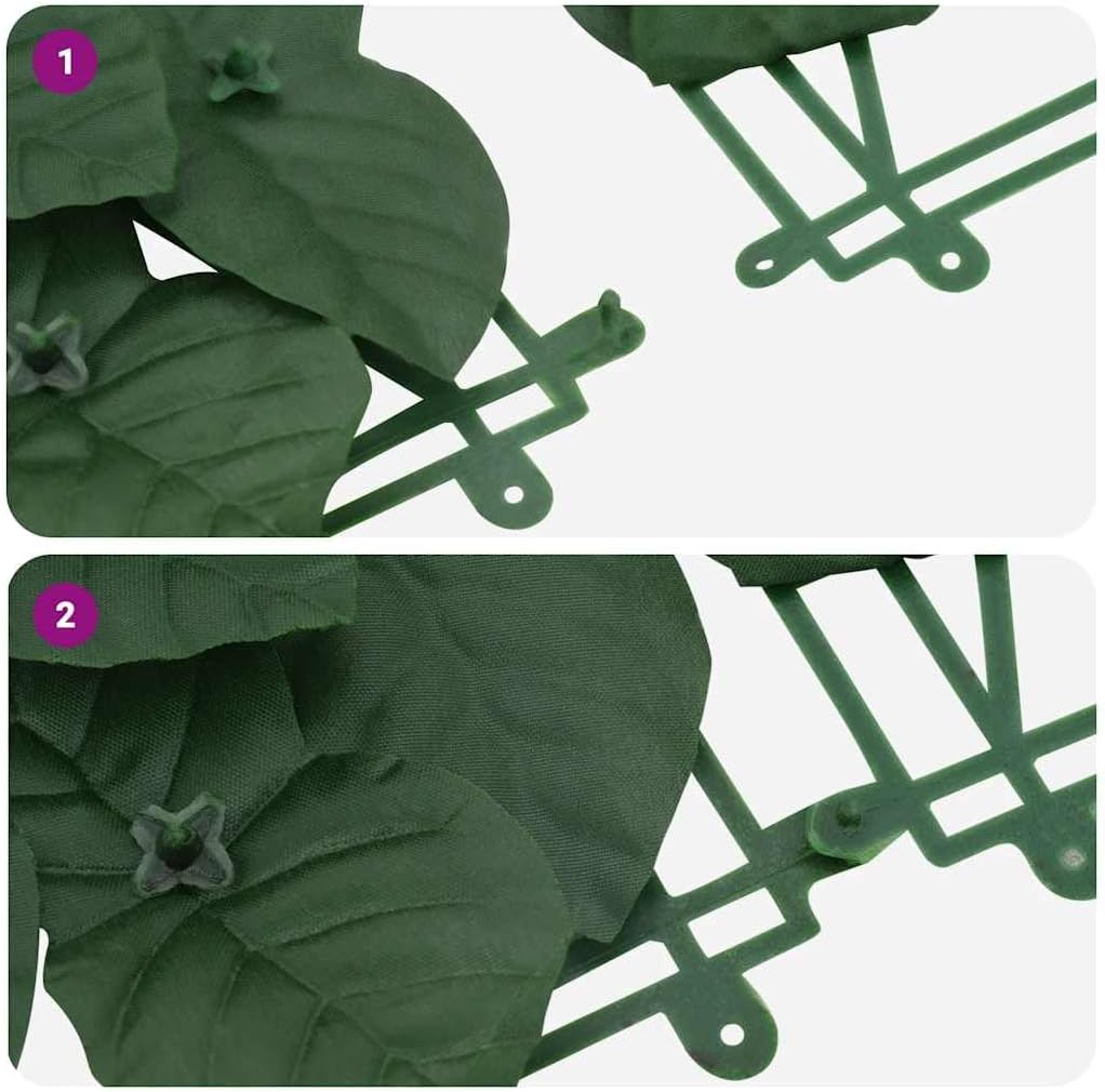 Dark Green Polyethylene Fabric Balcony Screen 157.5 x 29.5 in, 4-Piece Privacy Fence with Durable Weather-Resistant Construction for Outdoor Patio and Garden Decoration, Easy