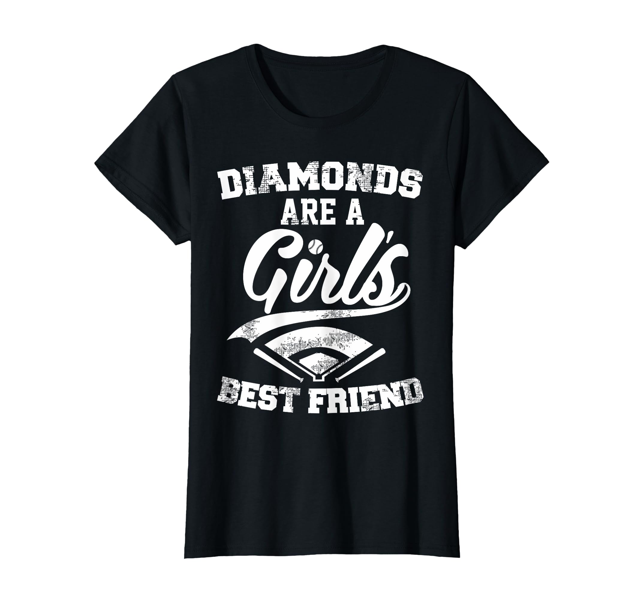Old Ballgame Baseball Designs Diamonds are a Girl