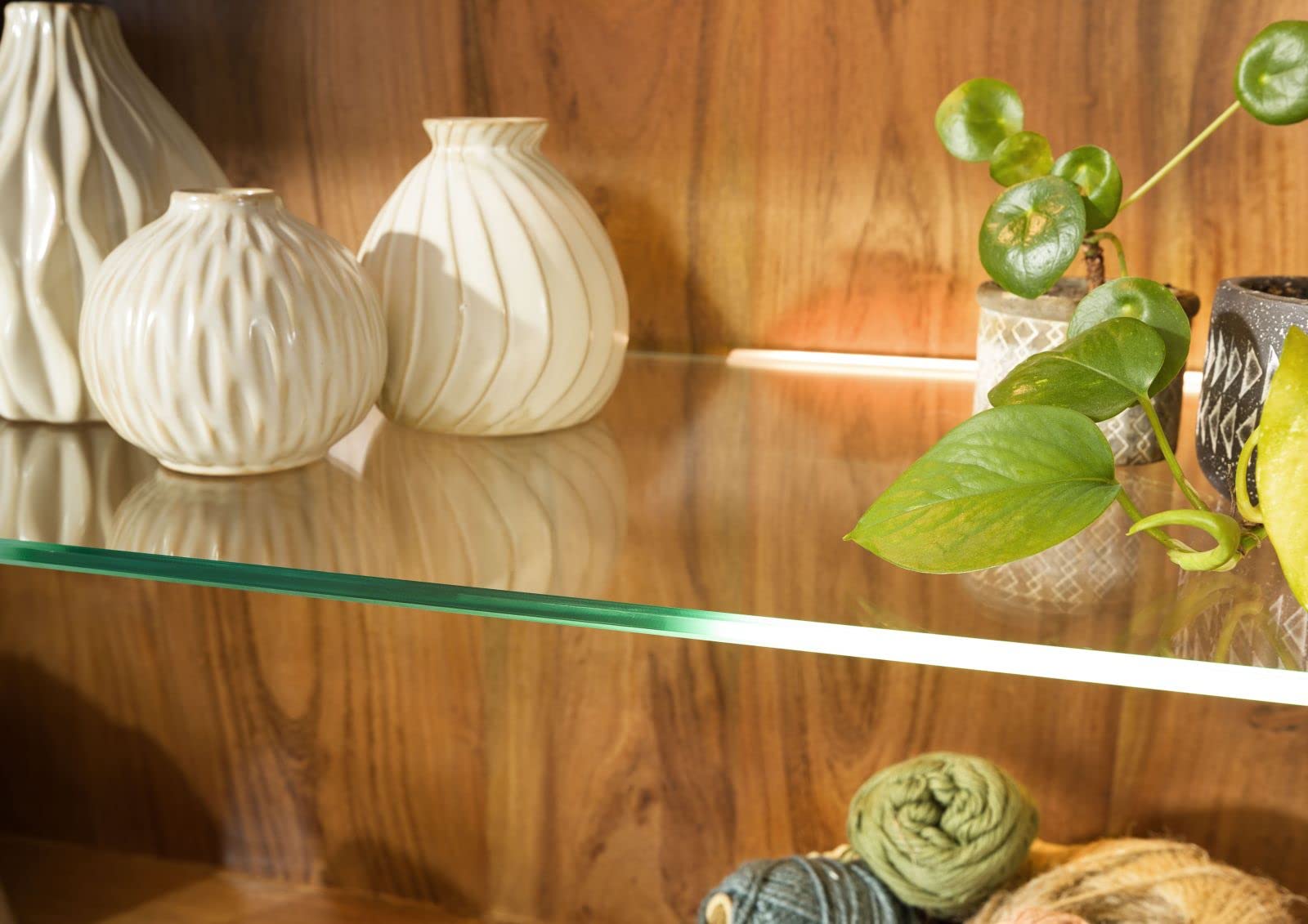MASSIVMOEBEL24.DE Buffet en Bois d'acacia laqué Brun MOSAYK #115