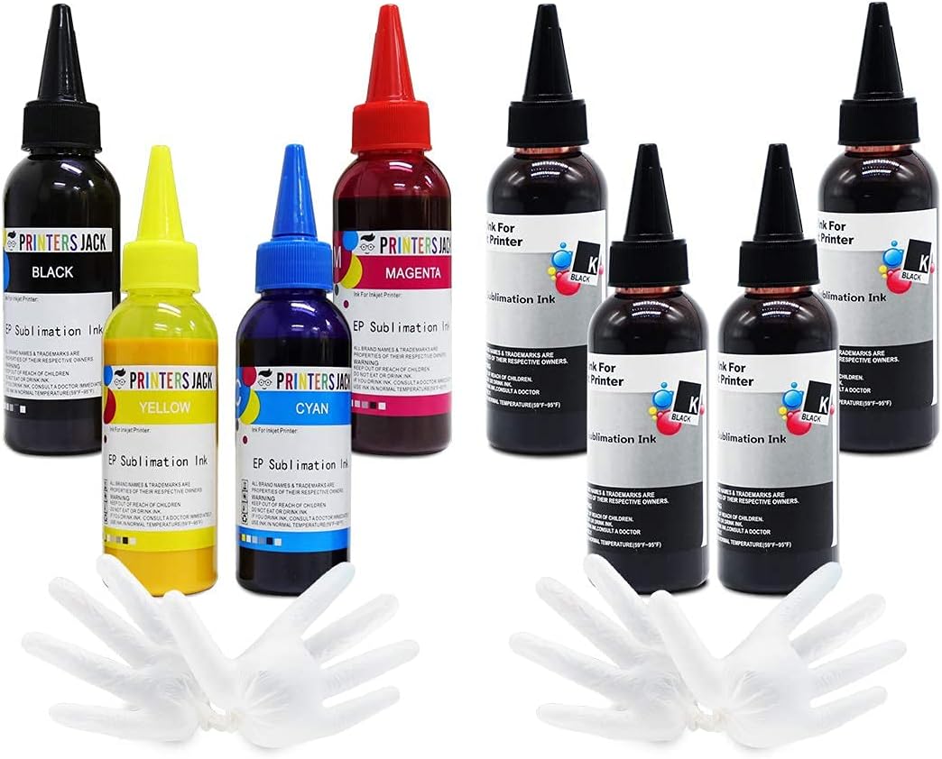 Printers Jack Save 10 for 400ml Sublimation Ink and Black