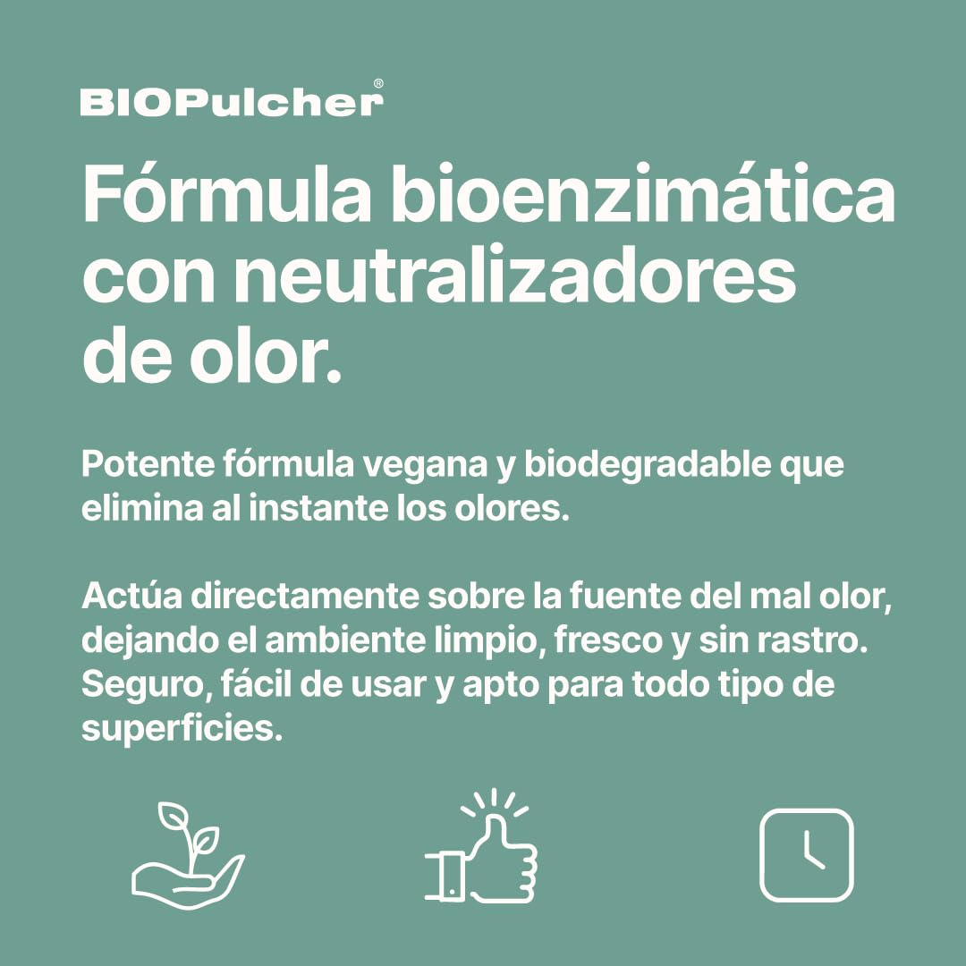 STOP OLORES Neutralise les odeurs générées par les animaux domestiques, tissus, lits, canapé, voiture, bioenzymatique, végétalien, biodégradable
