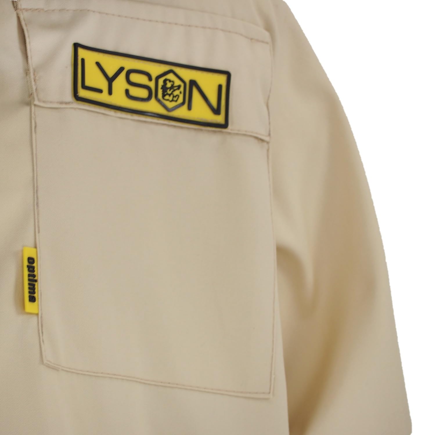 LYSON Imkerjacke mit abnehmbarem Hut, Imkerbluse mit Schleier, Schutzhemd für Imker Beekeeping Jacket Schutz gegen Bienen Insekten Imkerbekleidung Grösse S Imkereibedarf Imkerzubehör