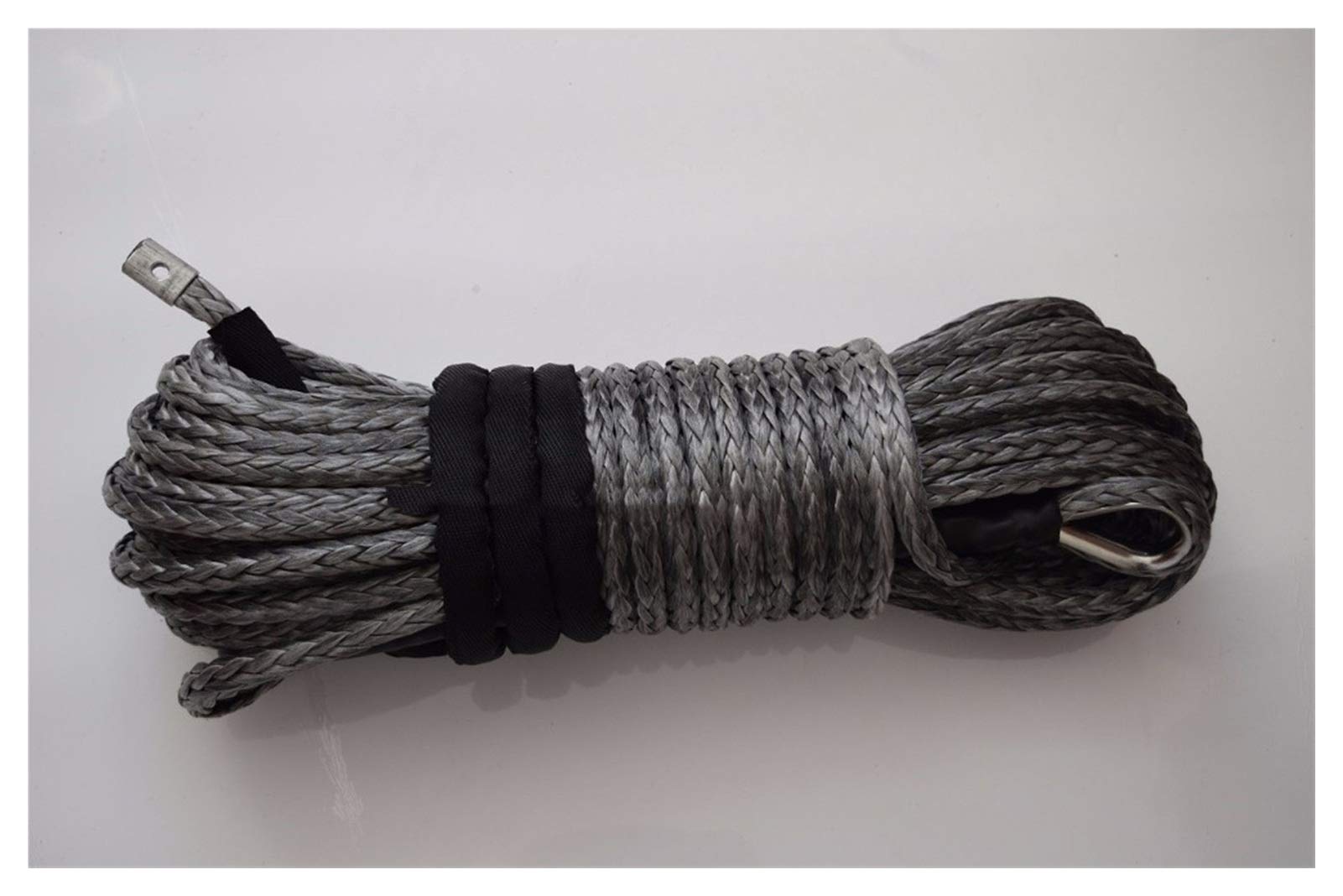 Winch Rope, Grey 11mm*30m Synthetic Rope,7/16" Spectra Winch Cable,Replacement for,Kevlar