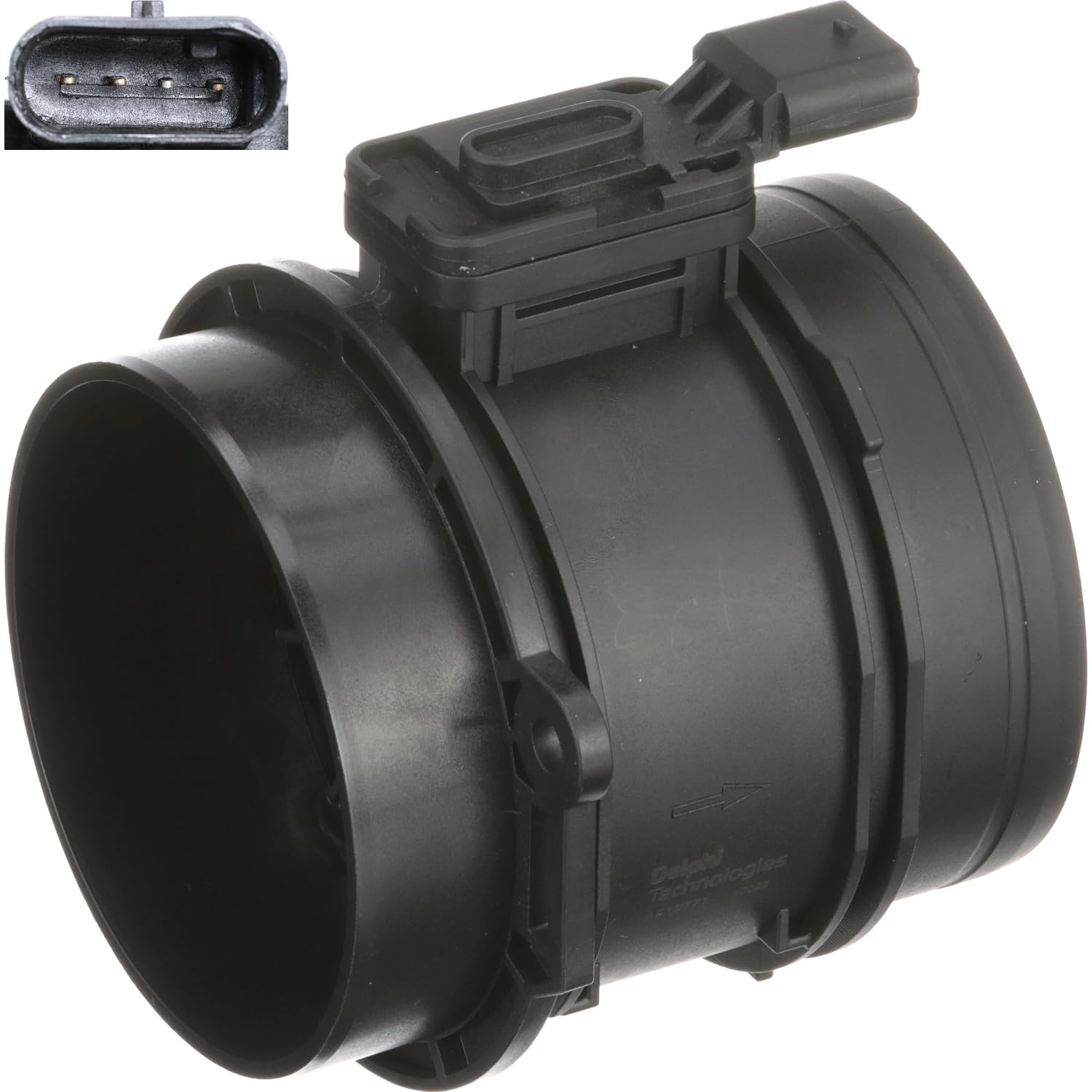 DELPHI Debimetro Aria, Sensore Massa Aria Numero di contatti a spina: 4 5V con alloggiamento AF10771-12B1 Compatibilità con VW TIGUAN 5N Transporter T6 Van SGA, SGH Crafter Van SY, SX