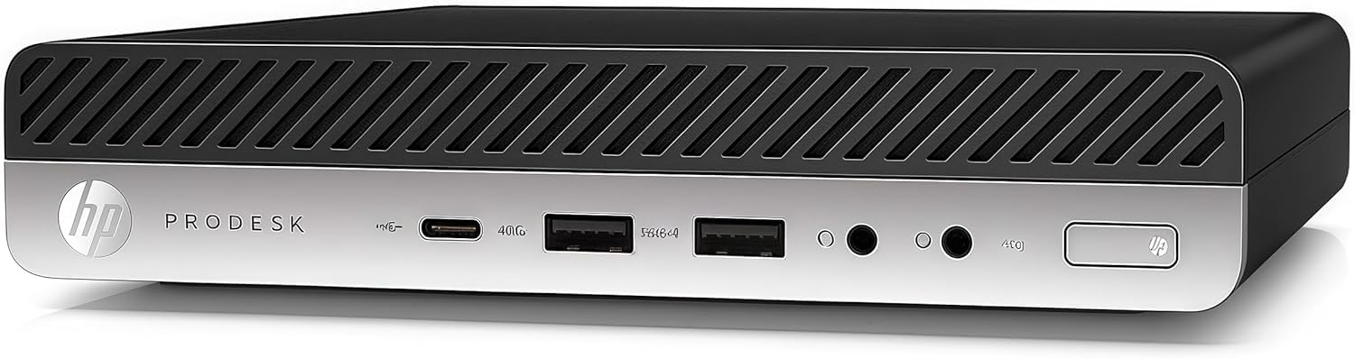 HP EliteDesk 800 G4 Mini PC Desktop, Intel Core i5-8500T, 16 GB di RAM, SSD da 256 GB, WiFi, Bluetooth, senza tastiera e mouse, Windows 11 Pro (ricondizionato)