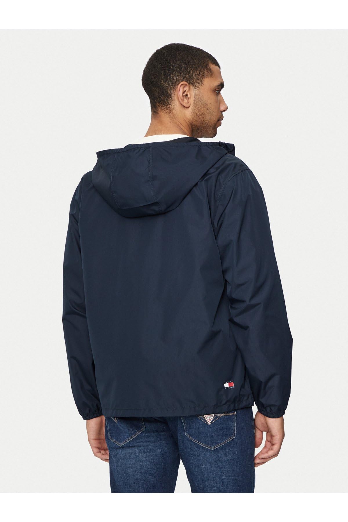 Tommy Jeans Uomo Giacca a Vento Chicago con Cappuccio