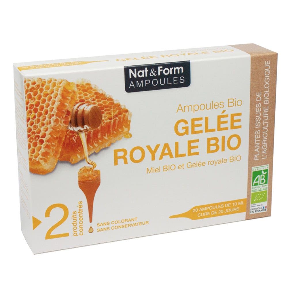 Nat&Form Gelée Royale bio 20 ampoules
