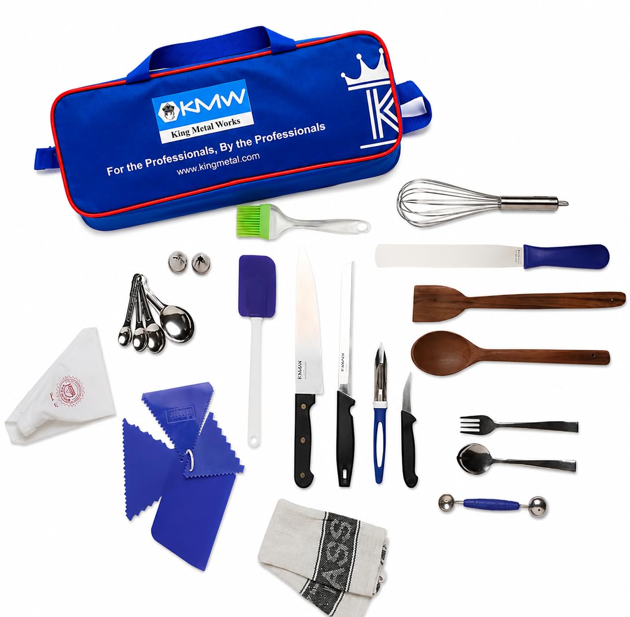 KMW Complete Chef Professional 20-Piece Tool Kit: Essential Culinary Instruments for Cooking Enthusiasts and Professionals - Premium Stainless Steel for Efficient Kitchen Performance-image-34