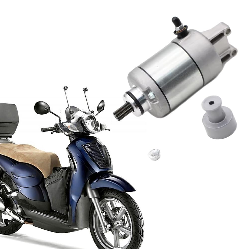 Motorino di avviamento compatibile con Aprilia Scarabeo 200 2007-2010 | Sostituisce AP2QCA000648 Compatibile con Aprilia Scarabeo 200 ie 2009 2010 2011 2012 2013 2014 125 2007-2010 125 ie 2009-2014
