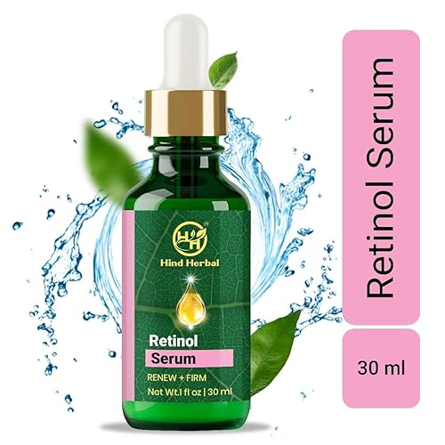 Miniatura 5 de Hind Herbal Set de 3 suero de retinol con ácido hialurónico mejorado con vitamina C (1 onza líquida cada uno), iluminador, reafirmante y hidratante