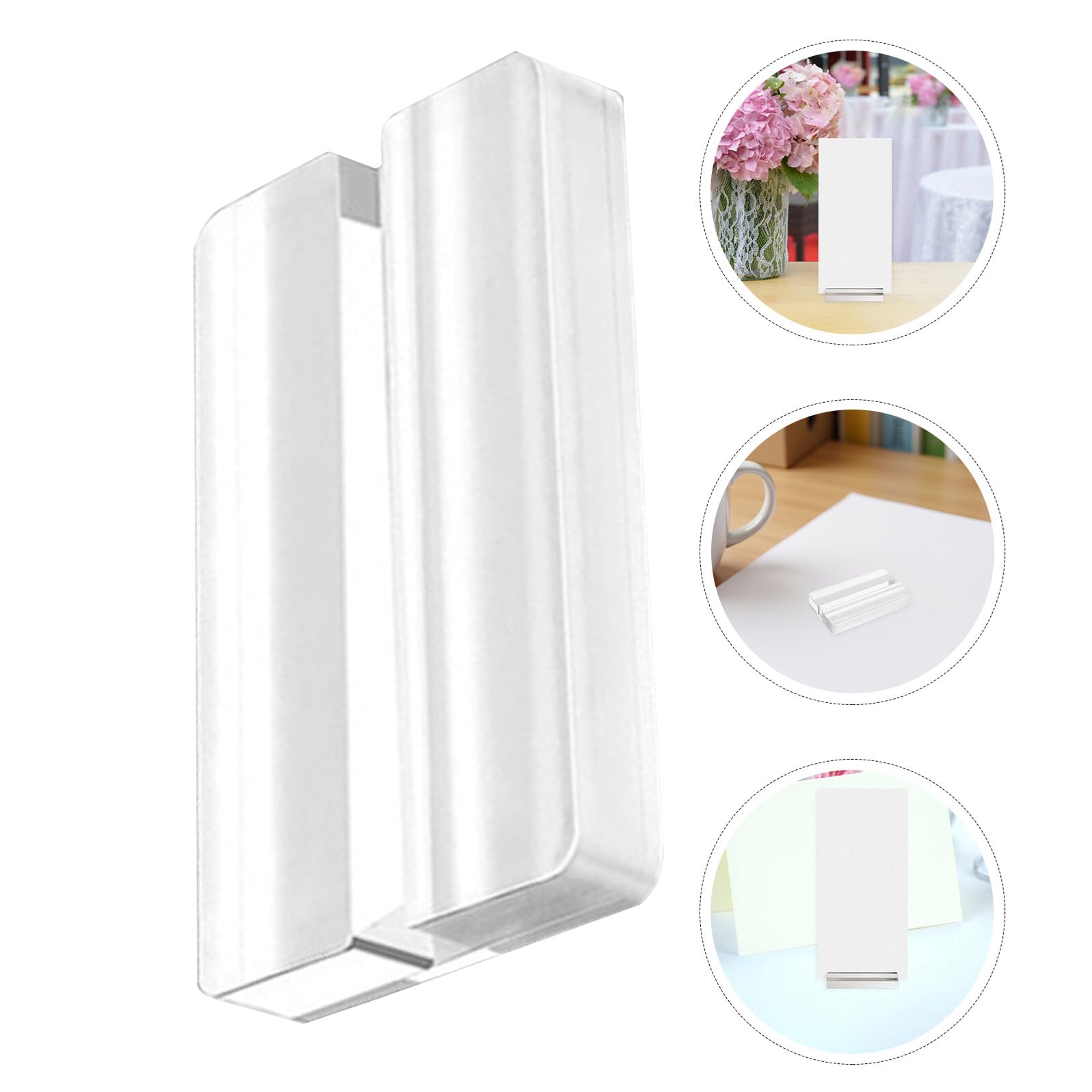 10stücke Acryl Kartenhalter Tischkartenhalter aus Acrylglas Kartenständer für Platzkarten Tischnummernhalter Transparente Kartenhalter für Ausstellungen und Büros