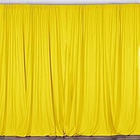 Vista 89 de New Creations Fabric & Foam Inc, 2 paneles de cortina de poliéster sin costuras de 5 pies de ancho, color negro, 2 paneles de 5 pies de ancho x 15