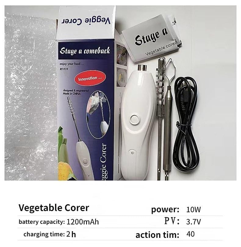 Éplucheur pour courgettes vide-pomme électrique avec grattoir à main - 8